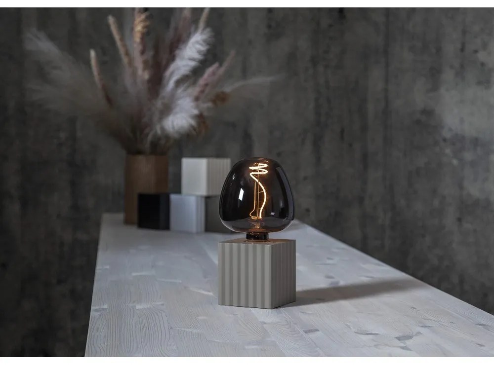 Светлосива основа за лампа 10 cm Box - Star Trading