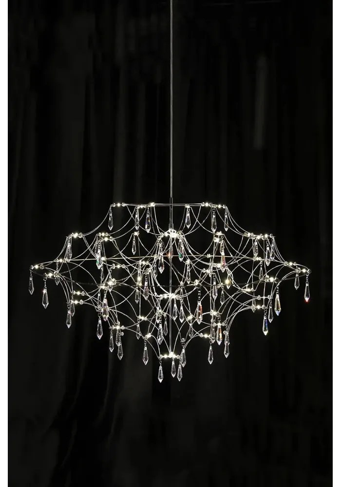 LED висящо осветително тяло в сребрист цвят ø 80 cm Efesos – Markslöjd