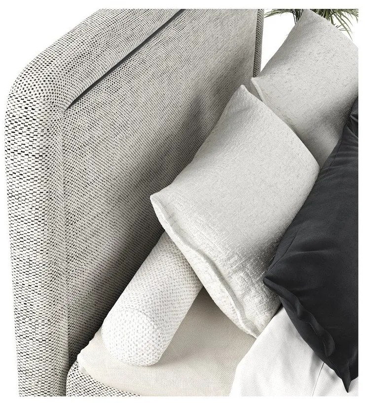 Светлосиво боксспринг легло 160x200 cm Dove – Maison de Rêve