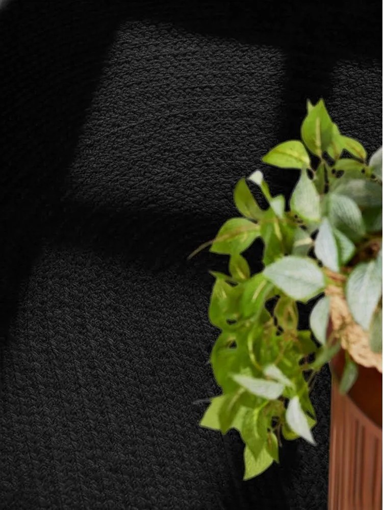 Черен двустранен ръчно изработен ютен килим 160x230 cm Braided – Hanse Home