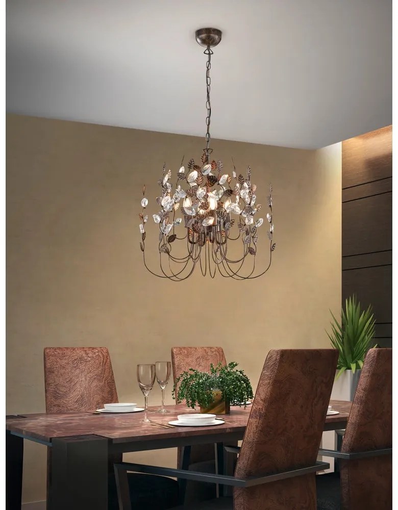 Висящо осветително тяло в бронзов цвят ø 52 cm Napoli – Trio