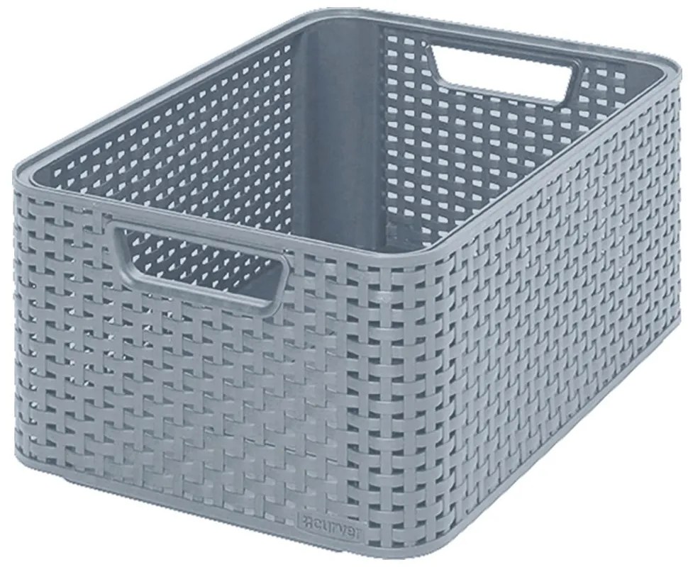 Сива кошница за съхранение , 18 л Style - Curver