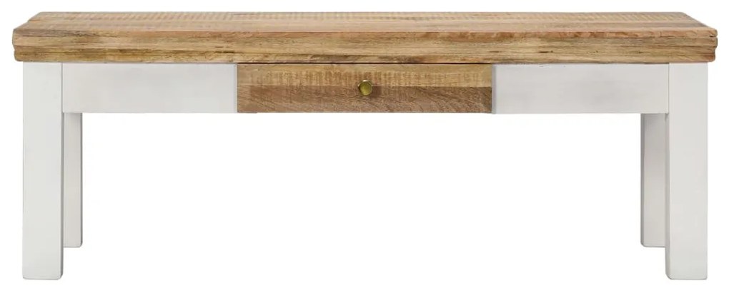 248096 vidaXL Маса за кафе, 110x50x40 см, мангово дърво масив