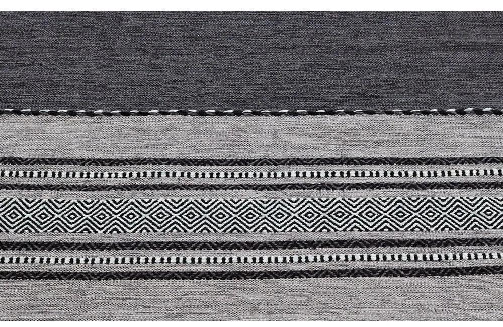 Тъмно сив памучен килим , 60 x 90 cm Antique Kilim - Webtappeti