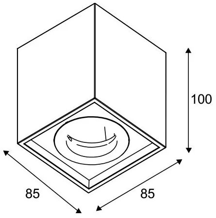 Лампа за таван Tonem 1Осветление-Kokkino