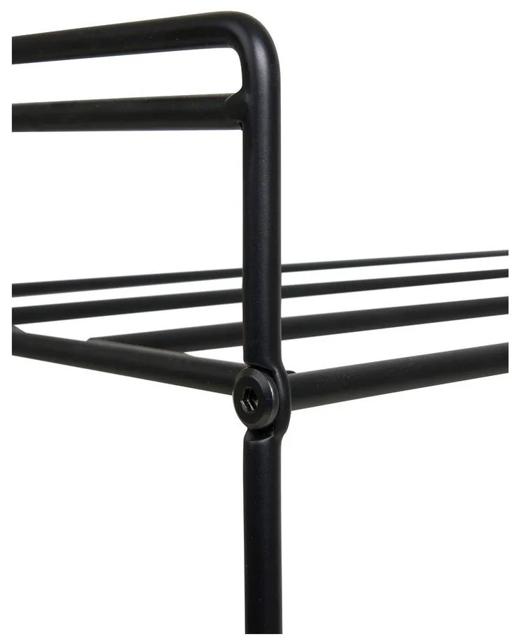 Черен метален стелаж за обувки Swansea – House Nordic