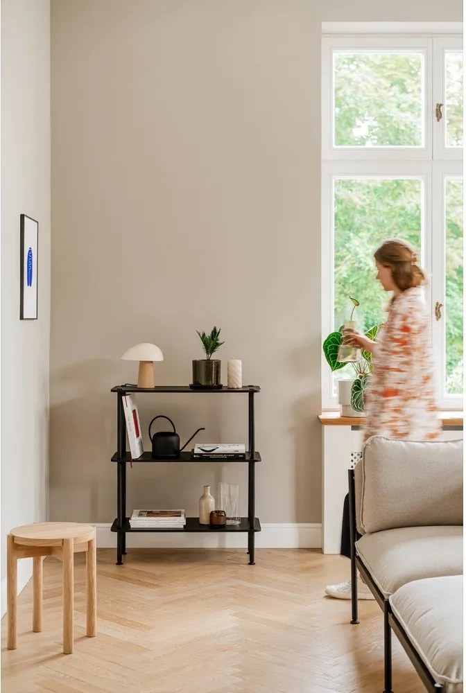 Стелаж от декор от дъб в естествен цвят 80x90,5x35 cm Teidi – noo.ma