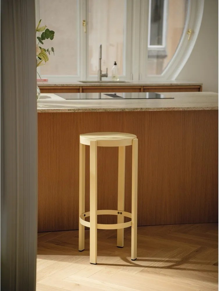 Черен стоманен бар стол (височина на седалката 75 cm) Doon – noo.ma