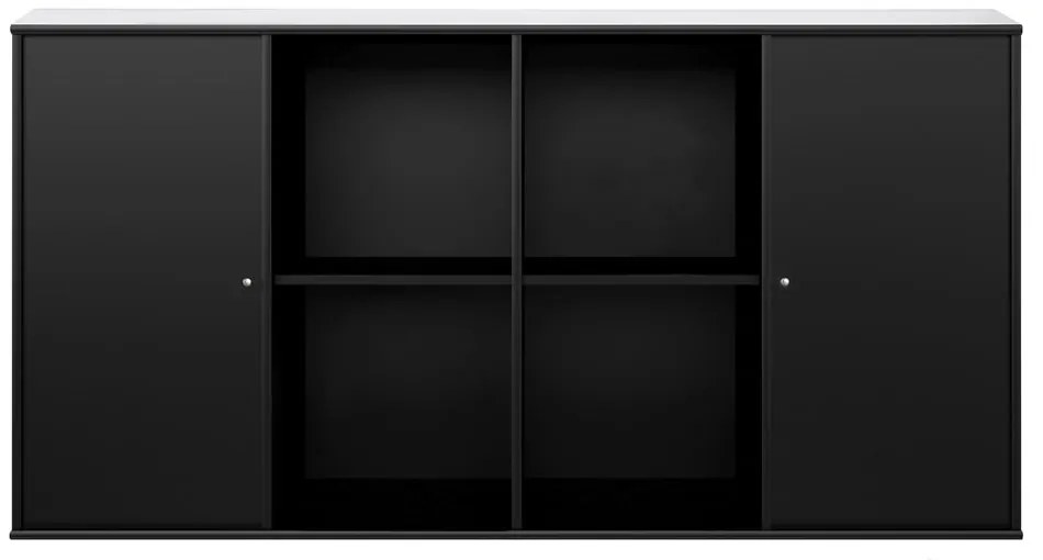 Черен стенен сандък Hammel , 136 x 69 cm Mistral Kubus - Hammel Furniture