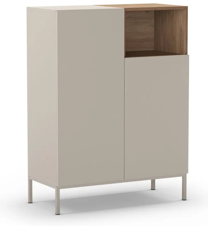 Кремаво шкафче 90x120 cm Cailin – Marckeric