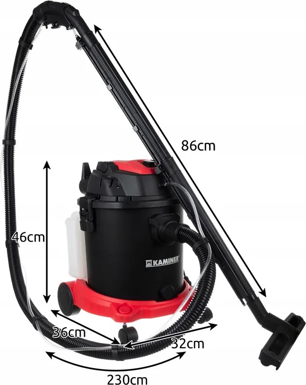 Индустриална прахосмукачка 3 в 1 с HEPA филтър Kaminer