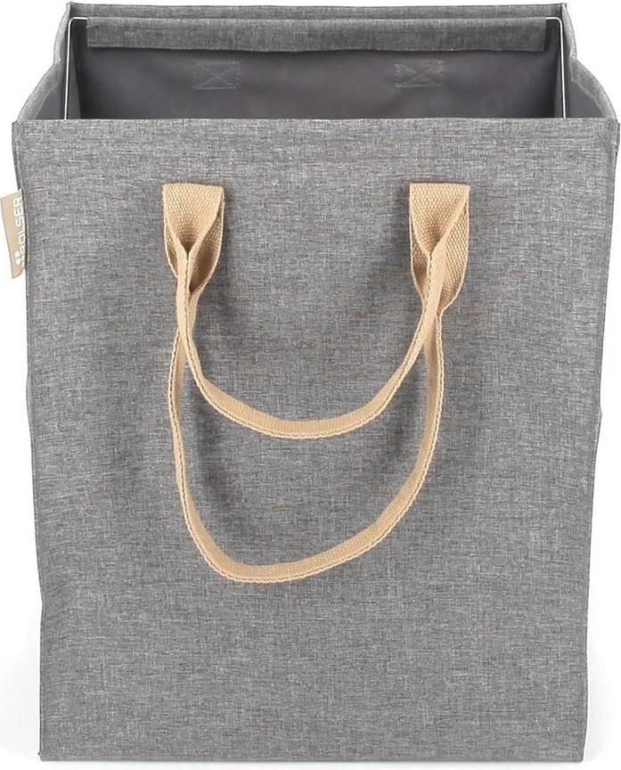Сив текстилен кош за пране 53 l Laundry Hub Tweed – Rolser