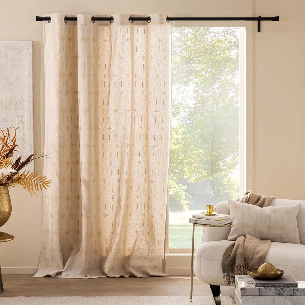 Бежово перде 140x280 cm Ondine – douceur d'intérieur