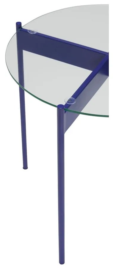Кръгла странична масичка със стъклен плот ø 45 cm Beam – Hübsch