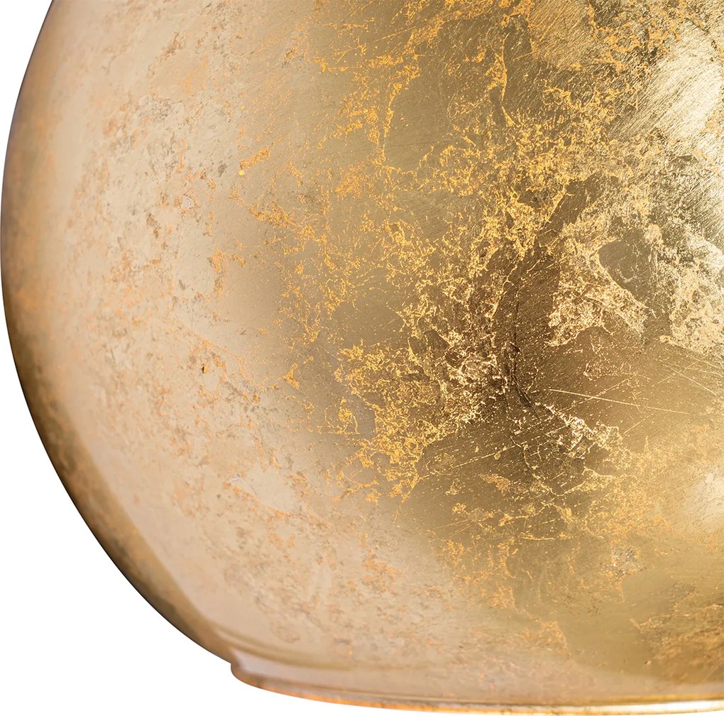 Смарт стенна лампа черна със златно стъкло, вкл. WiFi A60 - Bert