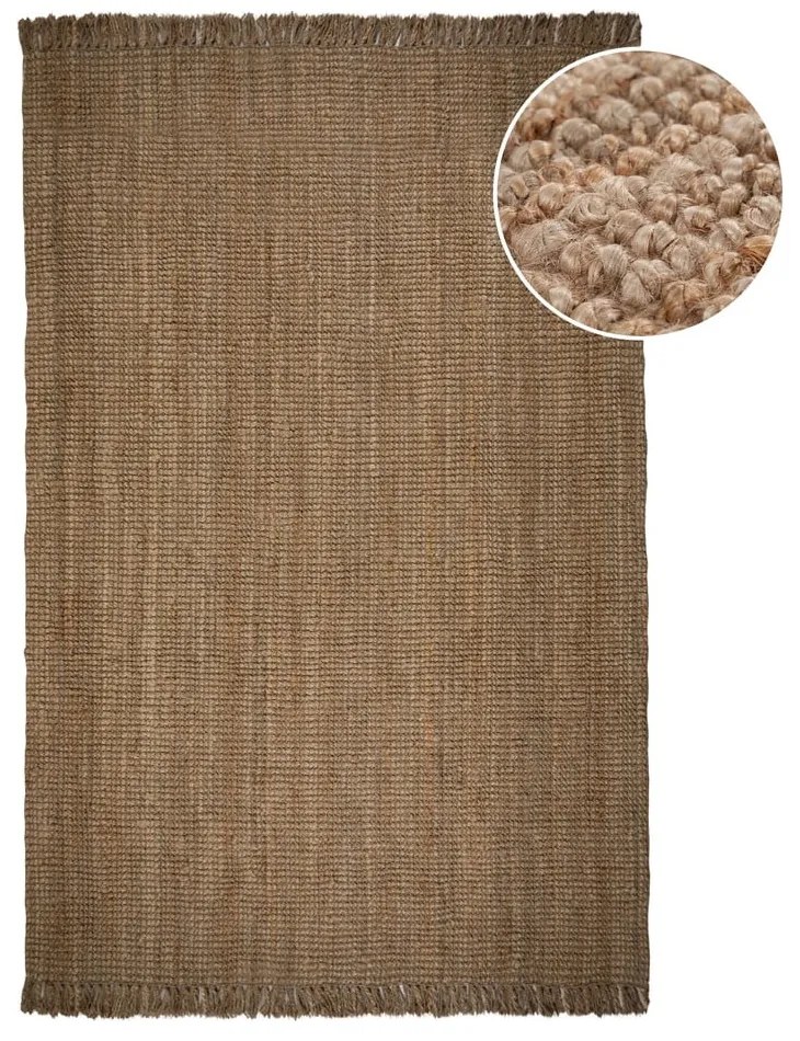 Кафяв килим от юта , 160 x 230 cm Jute - Flair Rugs