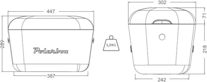 Жълта хладилна чанта 20 l Pop – Polarbox
