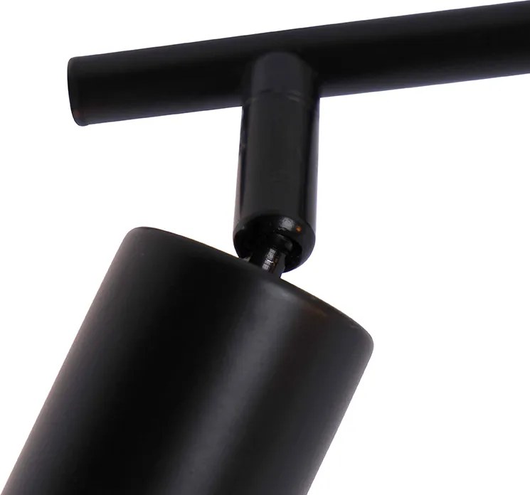 Модерен прожектор черен 2-светлина регулируем - Facil