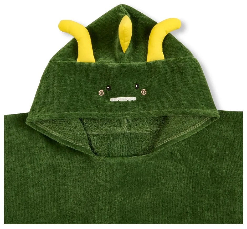Зелено памучно детско пончо Joep – Good Morning