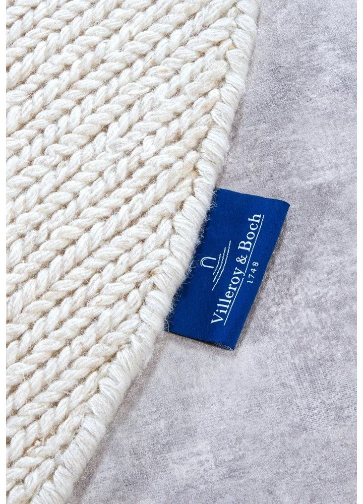 Бял ръчно изработен вълнен кръгъл килим ø 160 cm Francois – Villeroy&amp;Boch