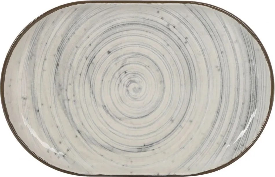 Плато овал LA MEDITERRANEA Vortex, 20x13 cm, порцелан
