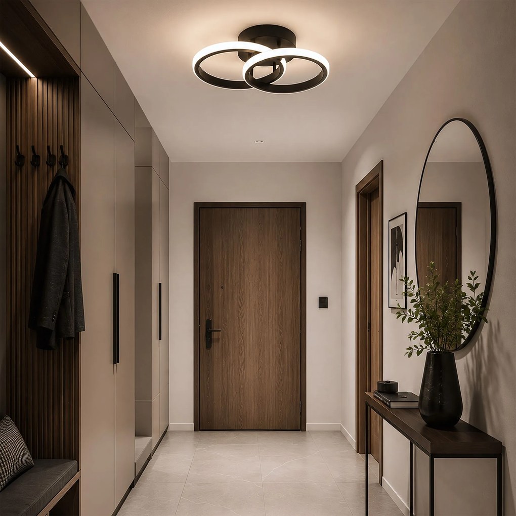 LED плафон LHJ121-C Черен