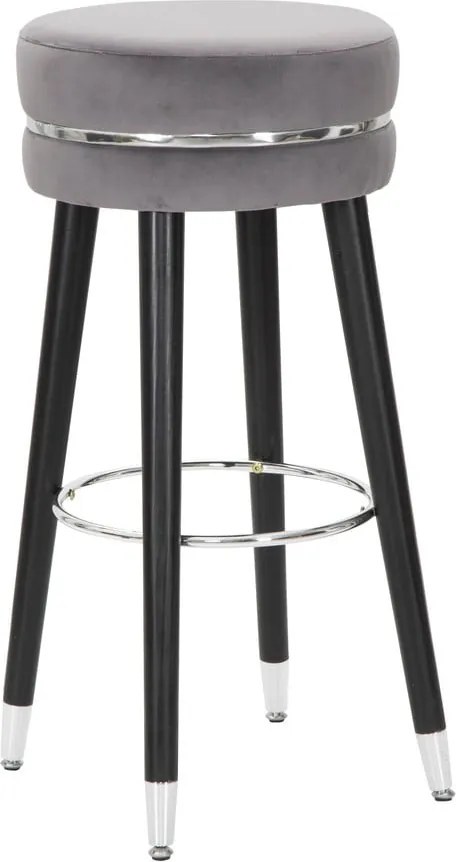 Сив тапициран бар стол (височина на седалката 74 cm) Paris – Mauro Ferretti