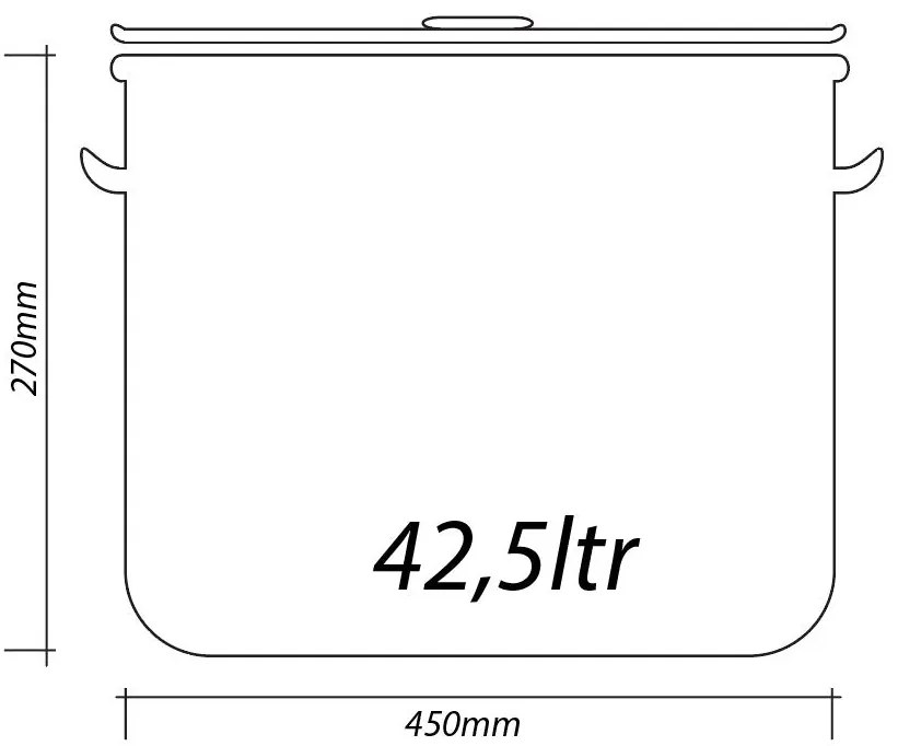 Казан с капак SAPIR SP 1211 - 172 литра