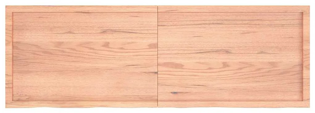 363723 vidaXL Стенен рафт светлокафяв 180x60x(2-6) см обработен масивен дъб