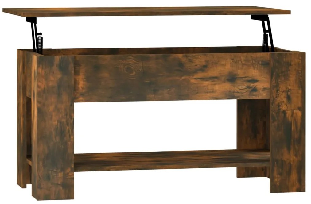 819272 vidaXL Кафе маса, опушен дъб, 101x49x52 см, инженерно дърво