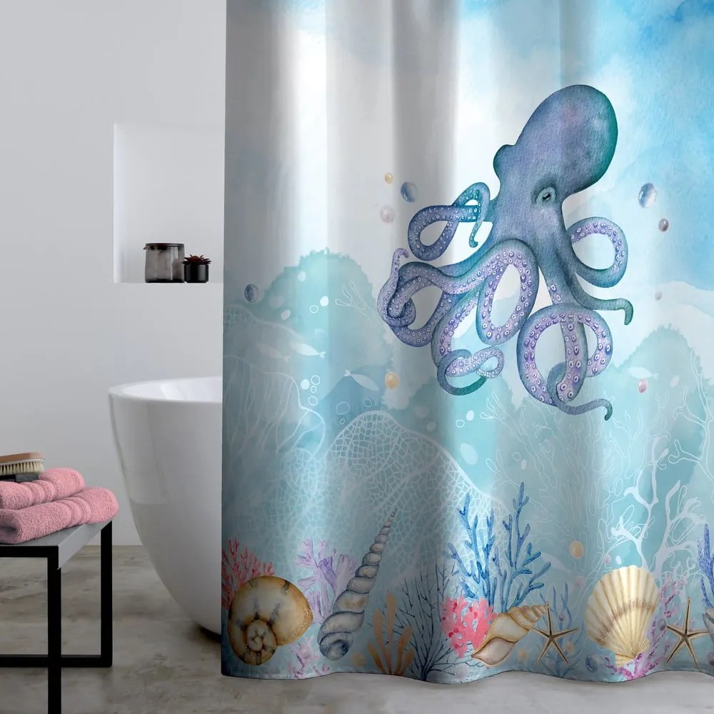 Завеса за душ 180x180 cm Octopus – Catherine Lansfield