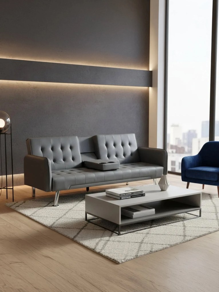 Разтегателен диван Condor-Сив