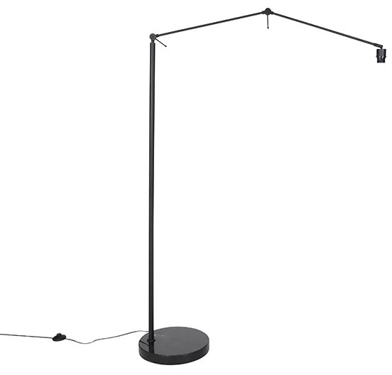 Модерна подова лампа черна регулируема - Editor