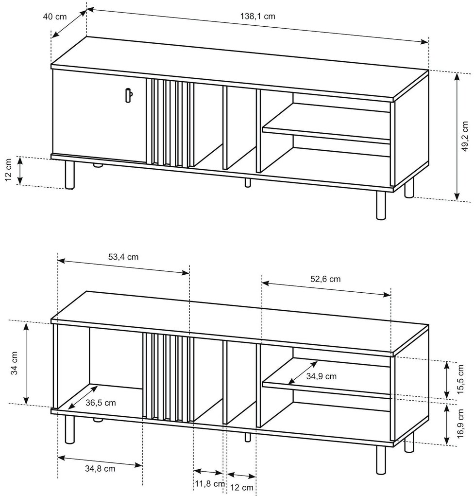 TV шкаф Merc 1D1S
