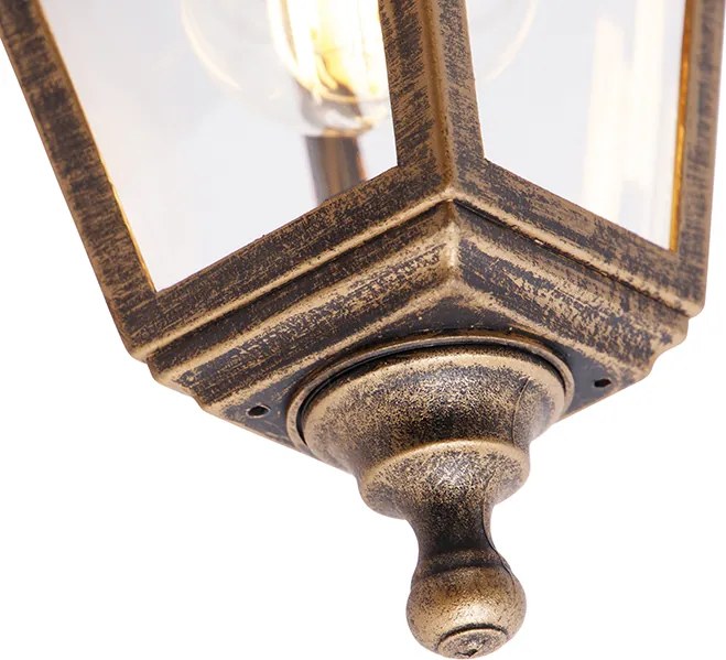 Външна стенна лампа антично злато IP44 - Capital