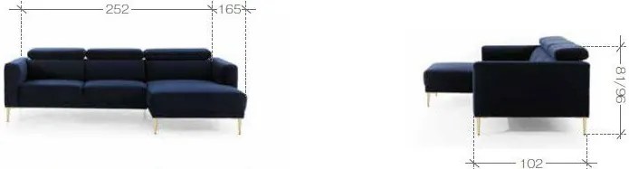 Ъглов диван Spurs-Right