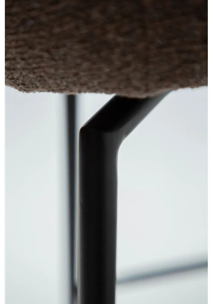 Кафяв тапициран бар стол (височина на седалката 67,5 cm) Glam – DAN-FORM Denmark