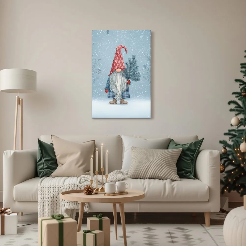 Картина на платно – Коледна магия с джудже