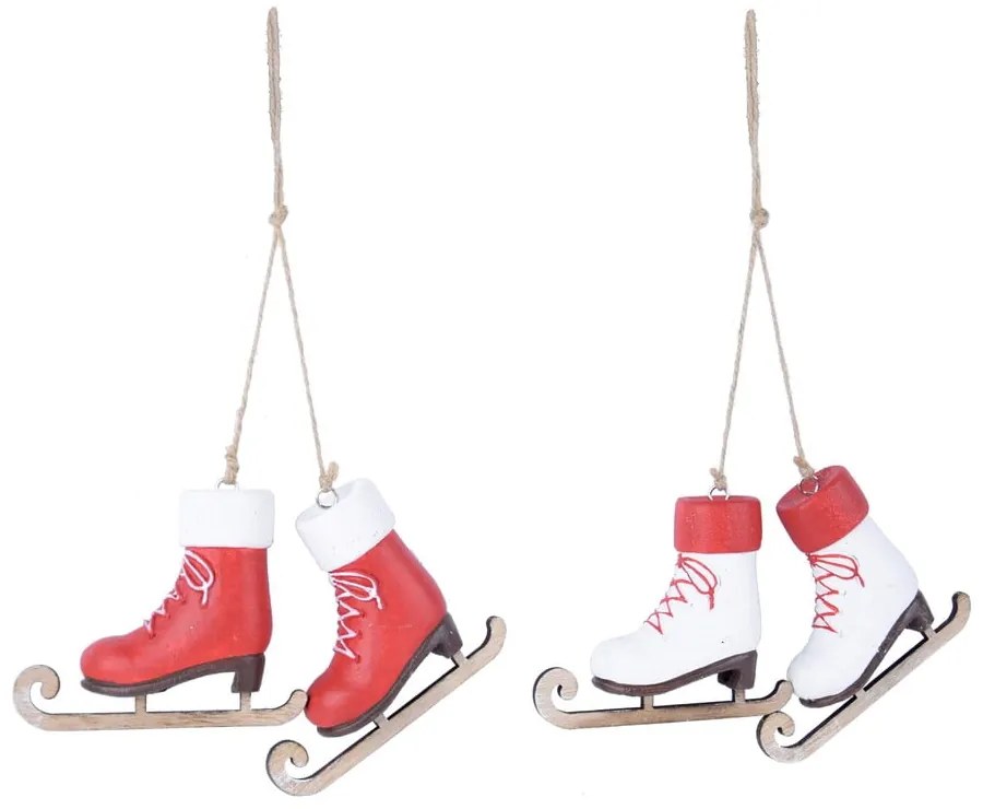 Комплект от 2 висящи орнамента с кънки - Ego Dekor