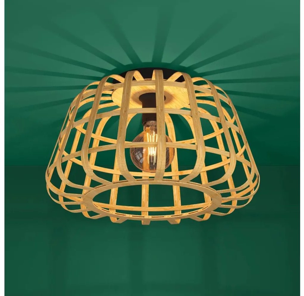 Eglo 390149 - Плафон MONTEZUELO 1xE27/40W/230V бамбук