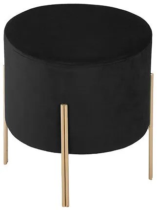 Табуретка atmosphera Living, Кадифе - Слонова кост