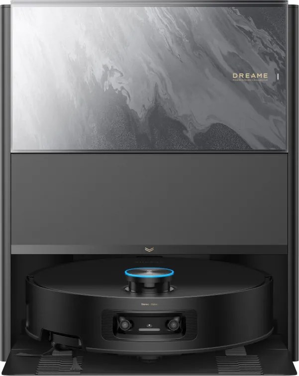 Прахосмукачка робот Dreame Aqua 10 Ultra Track Complete RLR81CE-1-BL, 25000 Pa, 200 мин, 3.5/4 л, VersaLift DToF+OmniSight, AI камери, Гласово управление, Автоматизация, Черен