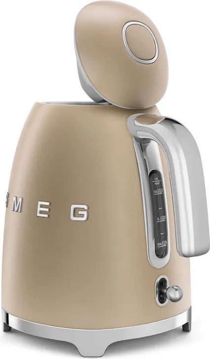 Електрическа кана SMEG KLF03CHMEU, 2400 W, 1.7 л, 360° основа, Матово покритие, Шампанско