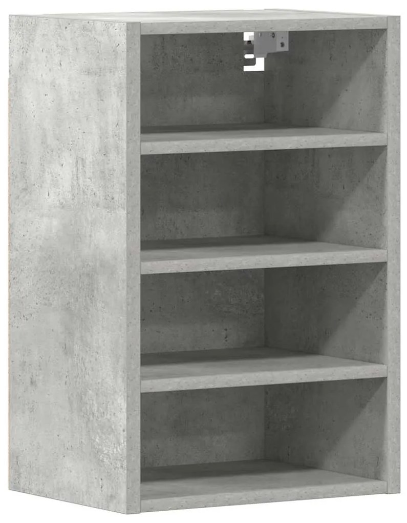 854178 vidaXL Висящ шкаф "Рига", сив, 40x29,5x60 см, инженерно дърво