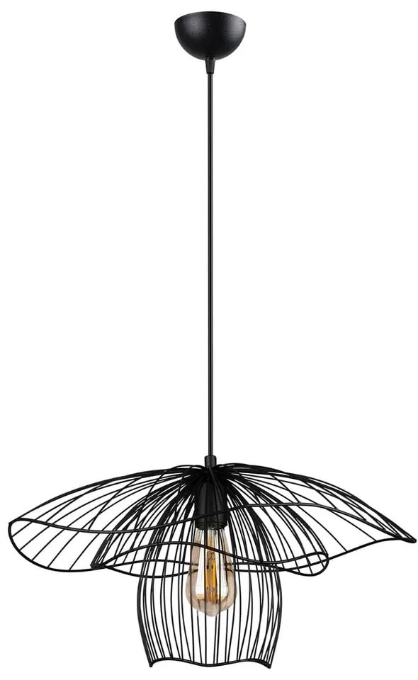 Черно висящо осветително тяло, височина 123 cm Root - Squid Lighting