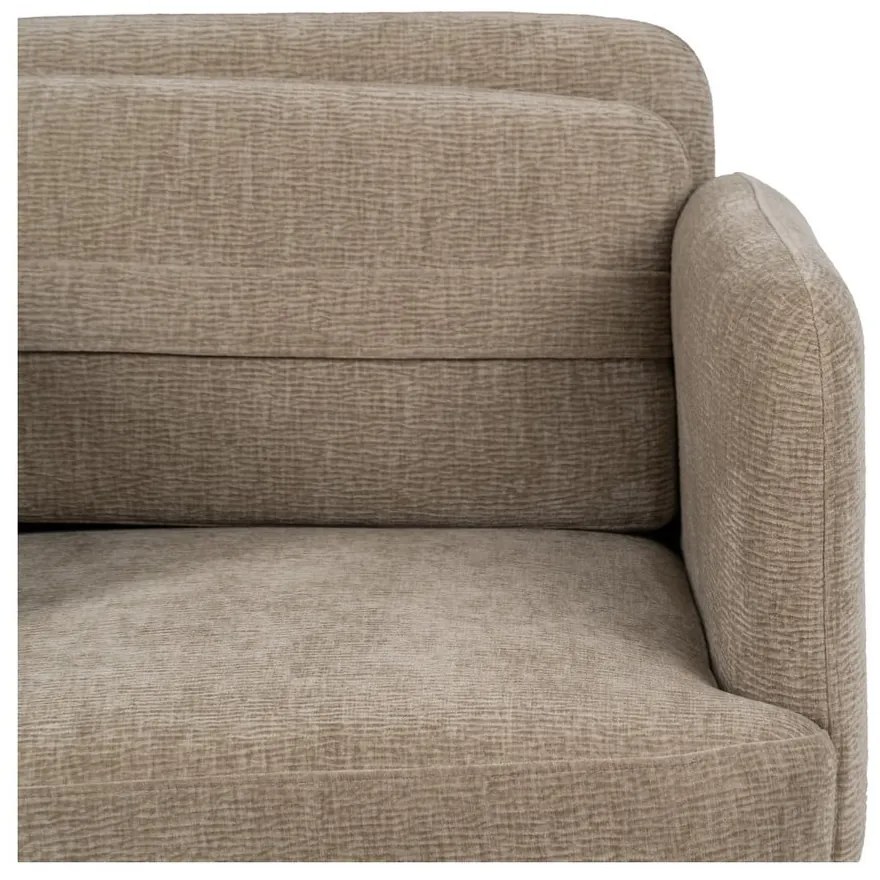 Бежово шенилово кресло Bind – Ixia