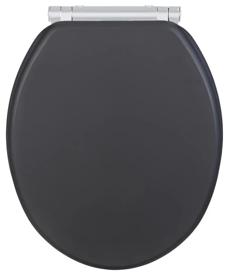WENKO 25218100-WC тоалетно седало MORRA 35x42 cm антрацит/сребристо