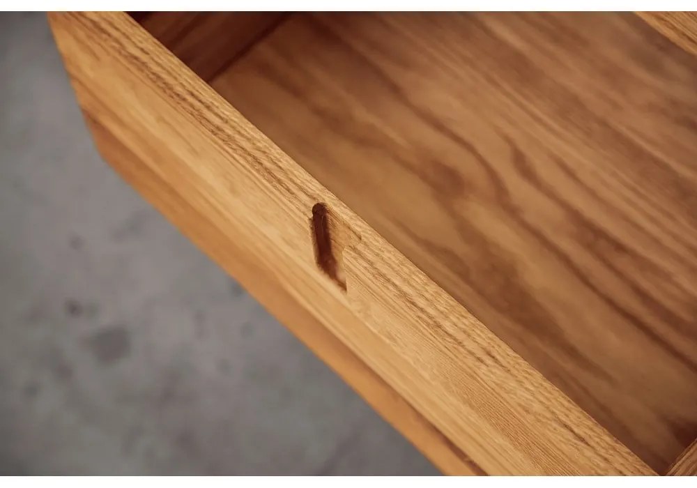 Нисък скрин от дъб 142x84 cm Pola - The Beds