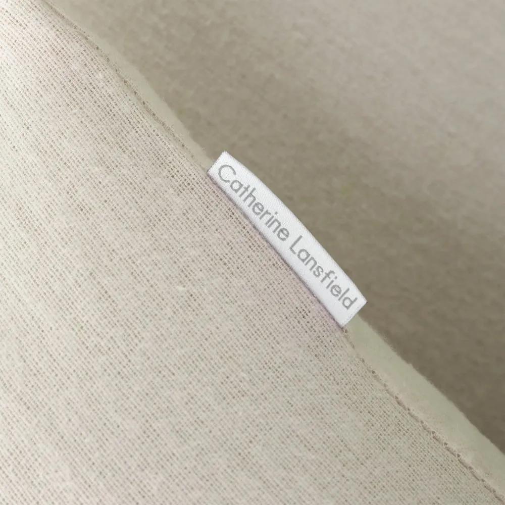 Бежово памучно спално бельо за единично легло 135x200 cm - Catherine Lansfield