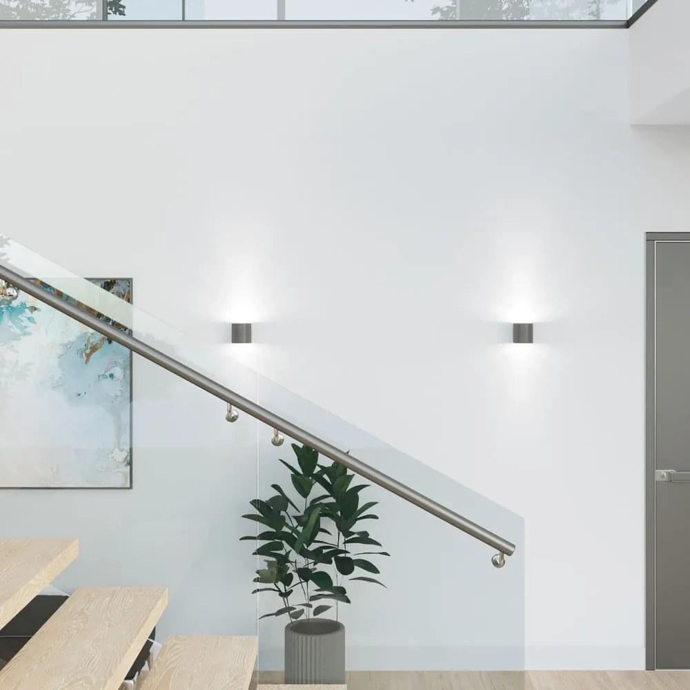 Тъмносив прожектор ø 10 cm Roda – Sollux